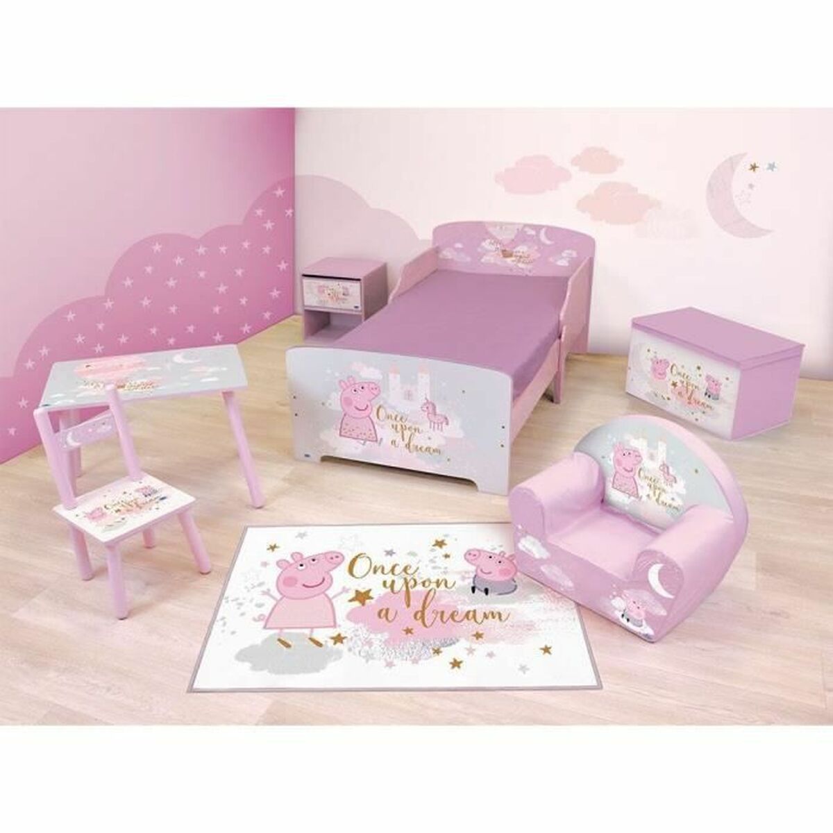Børnetæppe Fun House Peppa Pig 80 x 120 cm